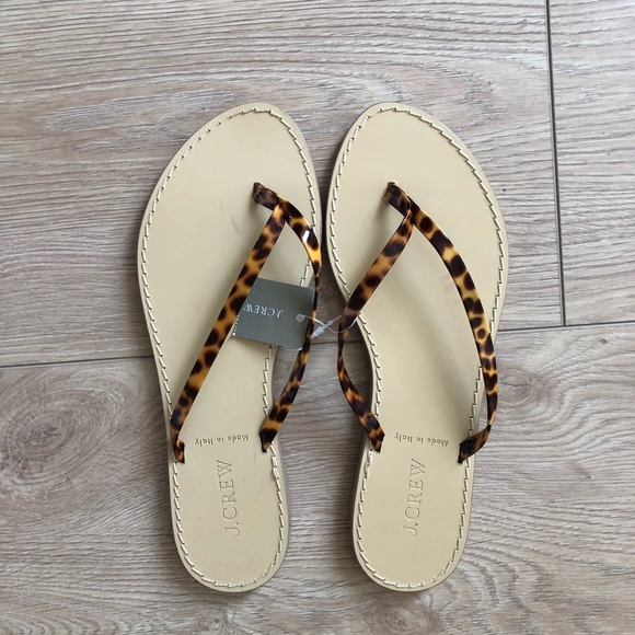 J Crew Capri sandals with faux-tortoise strap NWT - Picture 5 of 7
